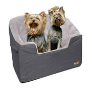 K&H Pet Products Bucket Car Booster Seat, Gray, Large