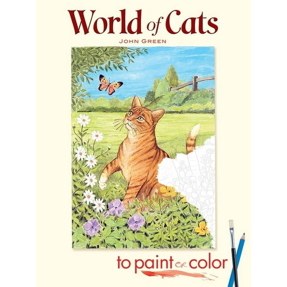 Dover Animal Coloring Books World of Cats to Paint or Color, (Paperback)