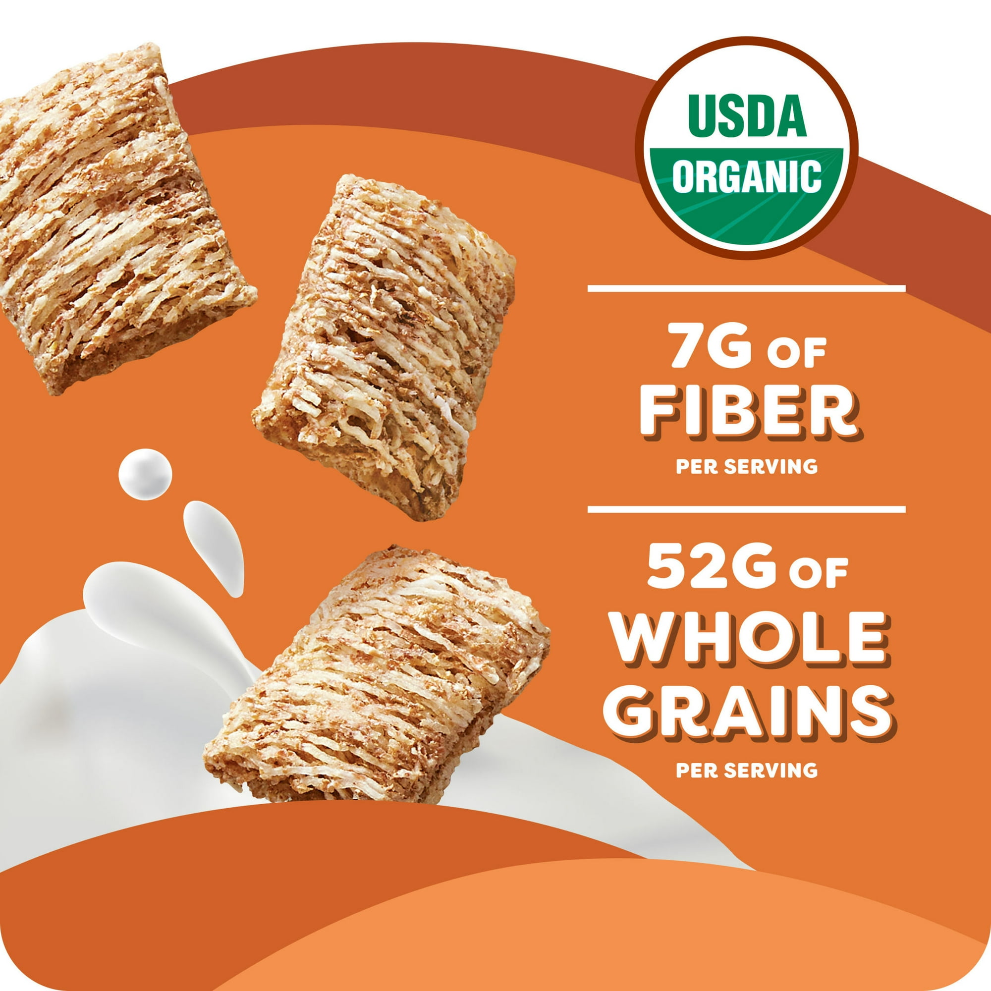 Kashi Breakfast Cereal, Organic, Whole Grain, Cinnamon Harvest, 18oz Box (1 Box) - pack of 4