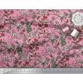 thumbnail image 3 of Soimoi Cotton Poplin Fabric Bird & Leaf Bird Print Sewing Fabric Yard 42 Inch Wide, 3 of 3