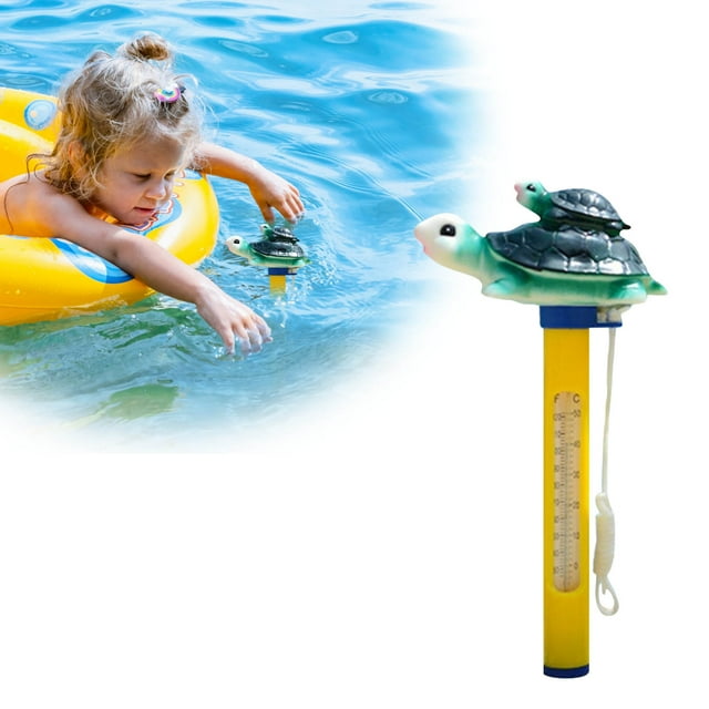 uhnmki Floating Pool With Interesting Water Temperature Strip Display Funny Large Size Easy To Read Water Temperature And String Swimming Pool Spa Center Hot Tub Pond (10ml)