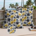 thumbnail image 3 of Yellow Floral Outdoor Pillow Covers 20x20 Set of 2,Waterproof Patio Throw Pillowcase Protectors,Pastoral Pastel Blue Daisy Wildflower Decorative Pillow Shams Cushion Covers for Seat Bed Couch Sofa, 3 of 8