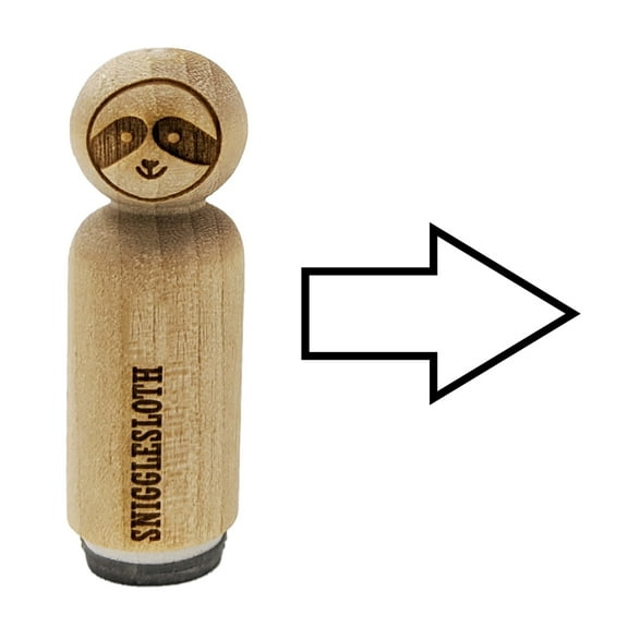 Arrow Outline Rubber Stamp for Scrapbooking Crafting Stamping - Mini 1/2 Inch