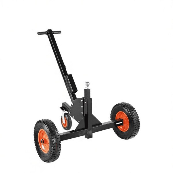 1500 lbs Capacity Trailer Dolly, 2 in 1 Heavy-Duty Tow Mover, 2" Ball Mount, 16" Air-Filled Tires & Swivel Caster, Portable Design for Car, RV & Boat Hauling