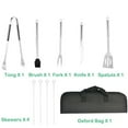 thumbnail image 6 of Grilling Accessories BBQ Grill Tools Set, 9 Pieces Stainless Steel Grill Kit with Case, Barbecue Utensil Tool, 6 of 9
