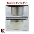 thumbnail image 4 of Keeney Foot Lok Stop Bathtub Drain Trim Kit, Polished Chrome, 4 of 9