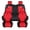 Leather Black&Red(Full Set), variant on coverdream Car Seat Covers, Waterproof Faux Leather Seat Protectors, Comfortable Auto Interior Cushions Fit for Most Cars SUV Trucks - Red（Full Set）