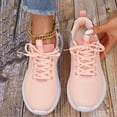 thumbnail image 6 of NOKIO Running Shoes Womens Lightweight Fashion Sport Sneakers Casual Walking Athletic Non Slip Sports Shoes Women Mesh Breathable Sports Shoes Letter Graphic Lace Up Front Running Shoes Sneakers, 6 of 6