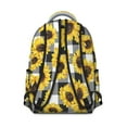 thumbnail image 3 of "Sunflower & Wildflower Print Backpack - Women’s Stylish School Bag, Durable, Water-Resistant, Laptop Pocket, Fashionable Floral Design", 3 of 6
