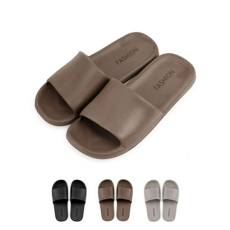 

PULLIMORE Pillow Slippers for Women and Men Non Slip Quick Drying Shower Slides Bathroom Sandals