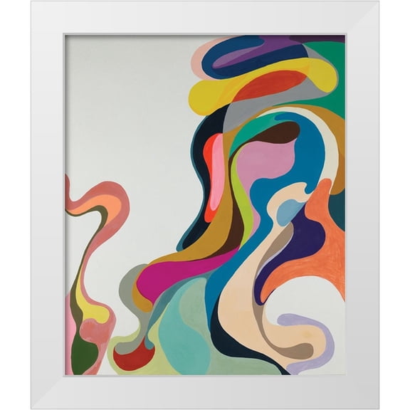 Zinn, Mary 15x17 White Modern Wood Framed Museum Art Print Titled - Flow