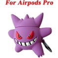 thumbnail image 2 of Funda de Silicona Brillar para Airpods Pro 3D Demonio Morado, 2 of 5