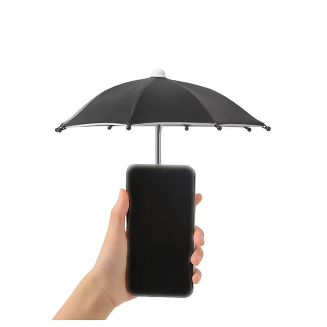 Sentmoon Mini Biker Sunshade Umbrella Art Deco Small Sun Protection Compact Portable Shield Unique Stylish Umbrella for Bikes Scooters Walk
