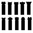 thumbnail image 4 of Marcapáginas con pintura para raspar con forma de animal, hecho a mano, creativo, colorido, papel para raspar, papel de arte para colgar, 4 of 4