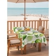 thumbnail image 2 of Outdoor Tablecloth with Umbrella Hole for Patio/Picnic/Party/Camping, Green Lemons Waterproof Table Cloth Rectangle Table Cover Washable, Summer Tropical Leaves Beige (52"x 70"), 2 of 8