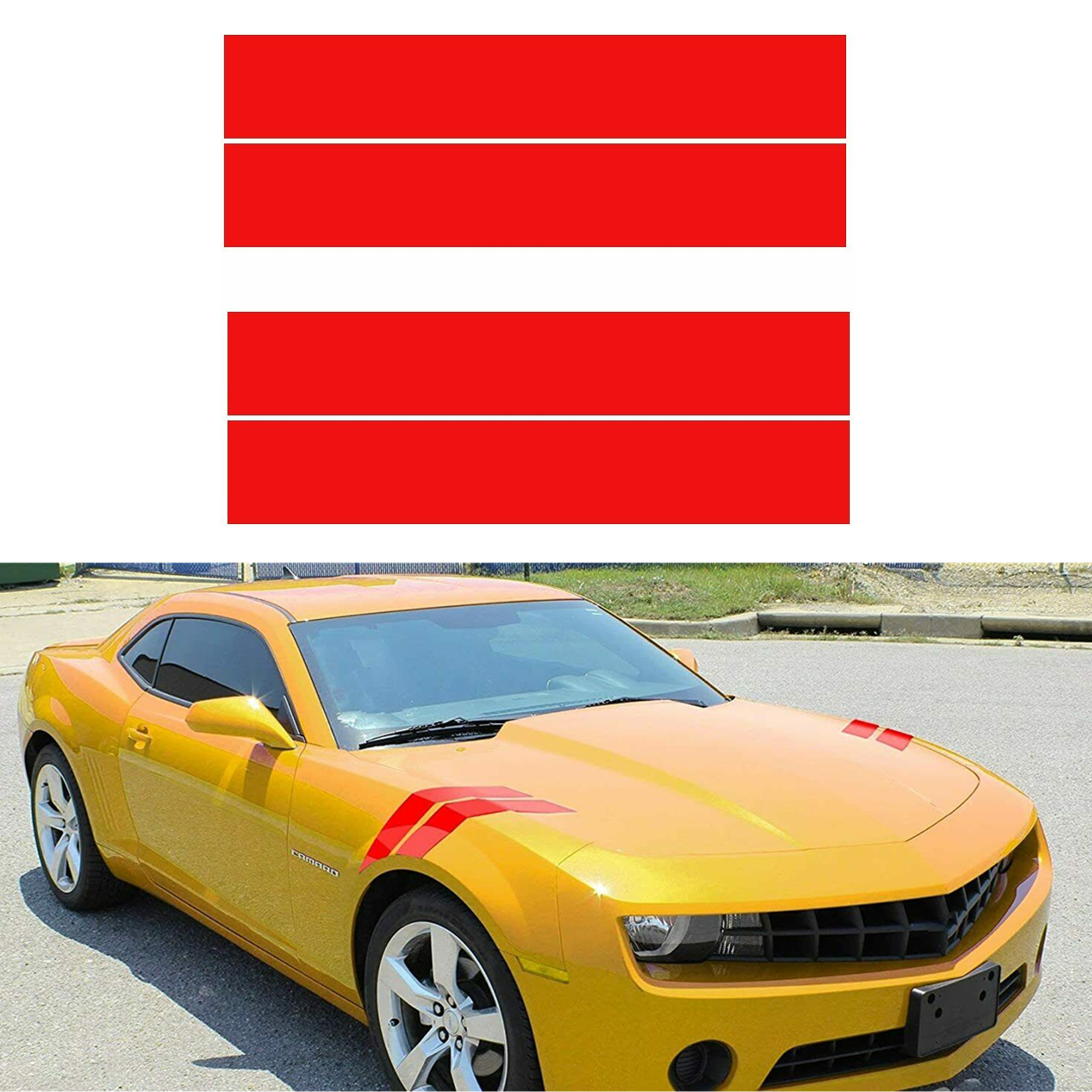 Car Hood Fender Stripe Decal Sticker Car Decal Vinyl Graphics stickers