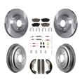 thumbnail image 1 of CMX Front Rear Disc Brake Rotors Ceramic Pads and Drum Kit (7Pc) for Car Hyundai Accent Kia Rio Rio5 K8C-102311, 1 of 11