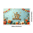 thumbnail image 3 of Colorful Theme Happy Birthday Banner Decorative Design 70th Birthday Party Balloon Decoration Celebration Banner for Milestone Celebration Indoor Decoration Kids Party, 3 of 7