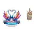 thumbnail image 1 of Estatua de escultura de cisne,Escultura de cisne para decoración del hogar Adorno de San Valentín,Estatua de ganso,figura acrílica,artesanía coleccionable,Estatua católica,Colección de, 1 of 8
