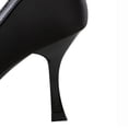 thumbnail image 5 of Women Square Toe Stiletto High Heels 7.5CM Silk Satin BowSexy Pumps Wedding Evening Party, 5 of 6