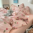 thumbnail image 2 of Bedding Set Flora INS Girls 2024 New Tulip Rabbit Double-layer  Bed Set Of Four Pieces Washing Cotton Bed Sheets Duvet Cover Set, 2 of 7