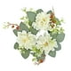 thumbnail image 1 of Vela navideña, coronas de anillo, guirnalda de velas, candelabro de pilar para velas cónicas, hojas artificiales para granja de invierno blanco, 1 of 9