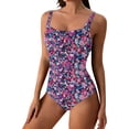 thumbnail image 1 of PMVFHDE Pièce Maillot de Bain pour Femmes Maillot Confortable Violet,P, 1 of 5