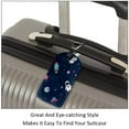 thumbnail image 3 of Square 2Pack PU Leather Space Universe Cruise Luggage Tag with Privacy Cover and Name ID Tag for Travel Handbags Backpacks Luggage Tags, 3 of 6
