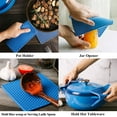 thumbnail image 4 of Set of 4 Silicone Heat Resistant Table Mat,Kitchen Silicone Heat Resistant Table Mat Non-slip Pot Pan Holder Pad Cushion, Multi-color, 4 of 5
