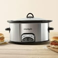 thumbnail image 4 of Crock-Pot 6-Quart One-Touch Slow Cooker, Stainless Steel, 4 of 5