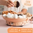 thumbnail image 2 of Kusini Fondue Pot Electric Set – 10-oz Chocolate Fondue kit - Temperature Control, Detachable Serving Tray, 4 Forks – Hostess Gift Ideas, Unique Housewarming Gift Set – Birthday Party Ideas, 2 of 7