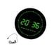 thumbnail image 4 of Reloj digital LED, reloj de mesa, práctico reloj despertador redondo, reloj de pared para Digital Verde, 4 of 9