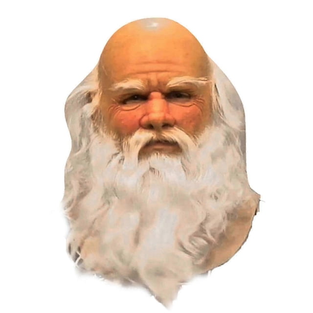Funny Santa Claus Full Mask Super Soft Santa Face Mask Wig Beard Costume Dress Up Christmas Party Carnival Mask