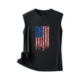 thumbnail image 4 of DailyTrove Women's Vintage American Flag Tank Top - Polyester Patriotic & Retro Wear, Stylish for Memorial Day, 4 of 5