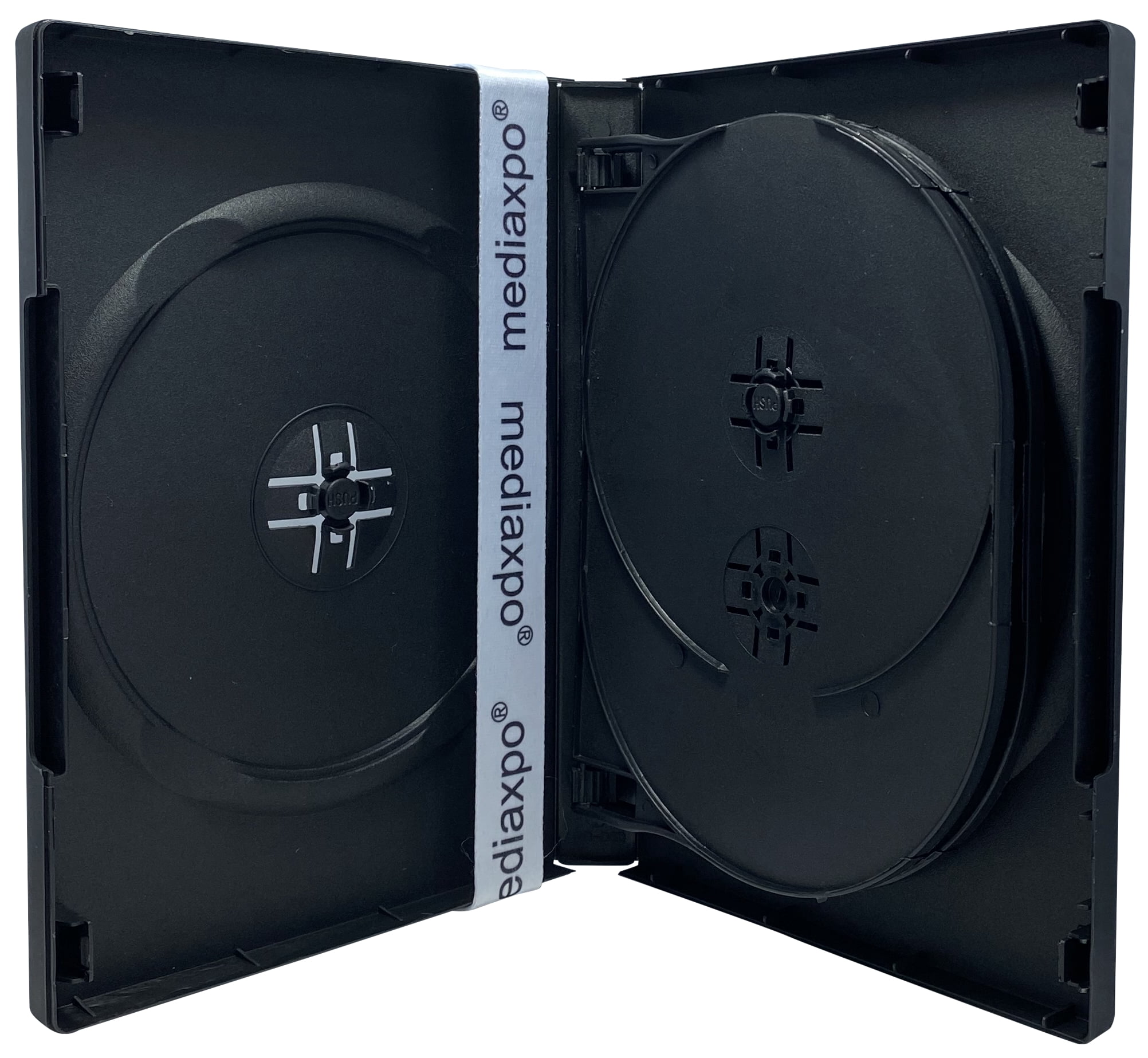 CheckOutStore 10 Black 6 Disc DVD Cases