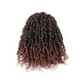 thumbnail image 3 of Toyotress Tiana Passion Twist Hair - 10 Inch Pre-twisted Passion Twist Crochet Braids Pre-looped Ombre Brown Synthetic Braiding Hair Extensions, 3 of 3