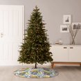 thumbnail image 6 of Zufioo Sea Turtle Print Imitation linen Christmas Tree Skirt Hemming Style for Christmas Tree Christmas Party Home Decorations-30", 6 of 6