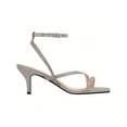 thumbnail image 2 of Womens Ankle Strap Sandal Heels Low Kitten Heel Square Toe Strappy Heeled Sandals, 2 of 4