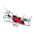 thumbnail image 3 of Cuchara limpiadora Gutter Getter 00101 para limpieza de canaletas, 3 of 3