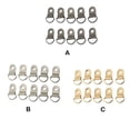 thumbnail image 3 of 10PCS Ring Buckle Figure D Garment Anchors Rings Wear Resistance Solid Color Portable Binding Buckles Bag Shoes Picture Frame Black, 3 of 7