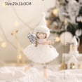 thumbnail image 3 of Ángel de peluche verde sentado para niña, regalo de Navidad 2024, colgante para árbol de Navidad, adornos colgantes de Papá Noel, decoraciones navideñas para el hogar, 3 of 5