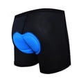 thumbnail image 1 of Soidarity Ropa interior de cojín de silicona gruesa para hombre, pantalones cortos de ciclismo de verano, ropa de montar transpirable con absorción de Ciclismo Azul S Soidarity OD009579-02, 1 of 1
