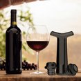 thumbnail image 4 of Conjunto de bomba de vacío de vino Tapón de botella de silicona con marcadores de fecha Conservador de ahorro de vino reutilizable Eigraketly HA000514-00, 4 of 6