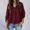 Wine pullover for women, variant on up to 60% off Gifts Usmixi Clearance Sale Womens Tops Womens Pullover Winter Lightweight Casual Loose Fit Ladies Plain Pullover Tops Fall Trendy Solid V-Neck Long Sleeve Blouses Shirts