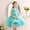 Green, variant on ATORRE Girls Princess Dress 2026 Stylish Cute 3D Rainbow Flower Decor Ruffle Lace Birthday Party Wedding Dresses Purple 4-5 Years