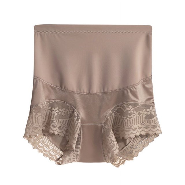 Bragas moldeadoras de mujer sin costuras de cintura alta que levantan la cadera, bragas moldeadoras de encaje de seda de hielo, ropa interior delgada, pantalones moldeadores de control de abdomen