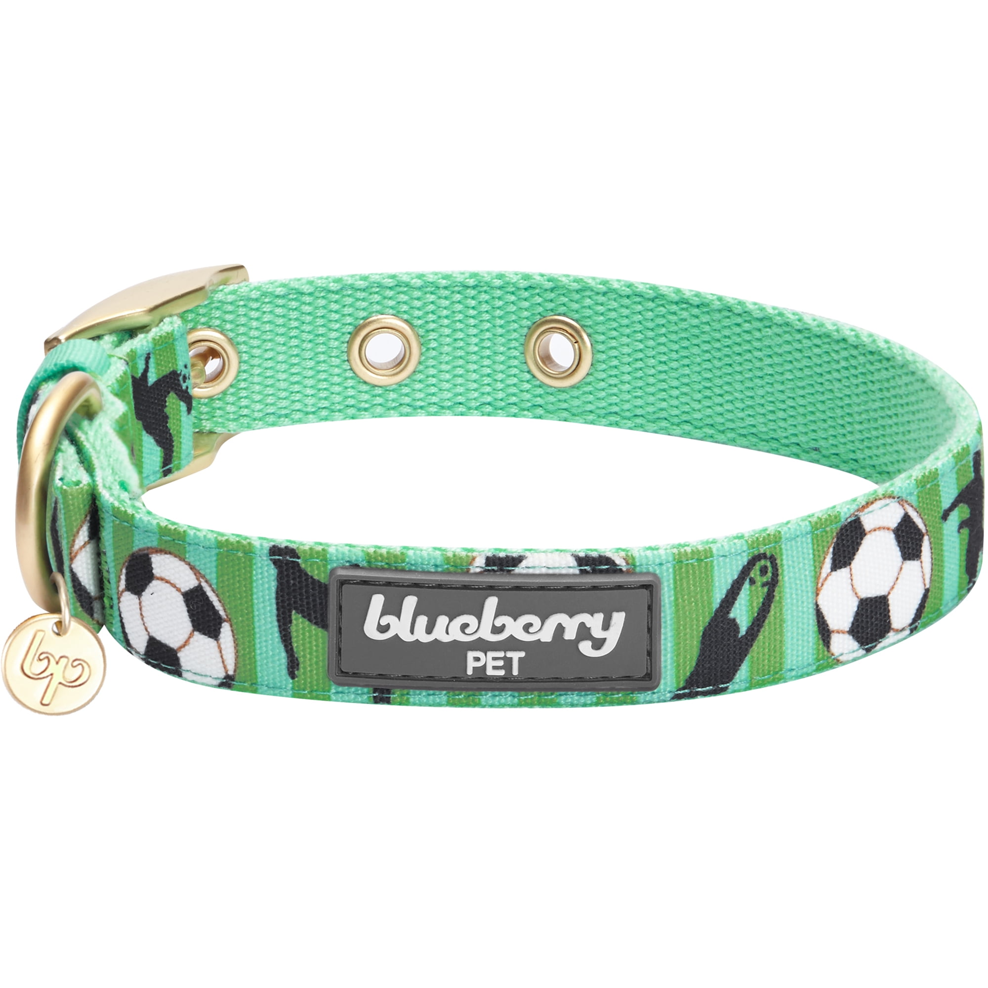 Blueberry Pet Sports Fan Basketball Canvas Adjustable Dog Collar