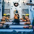 thumbnail image 6 of Halloween Wreath with Hat Legs Pumpkin Door Hanging Garland Front Door for Halloween Decorations, 6 of 6