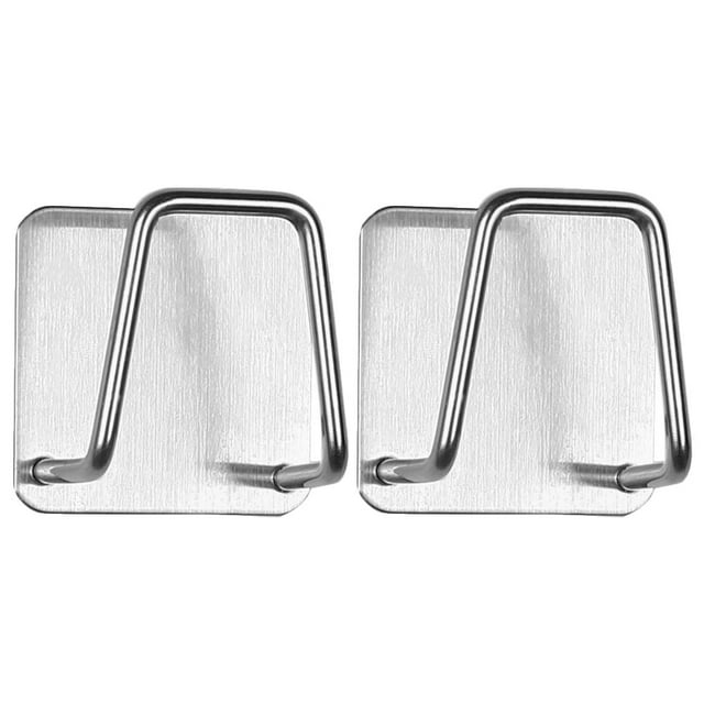 Soportes de esponja de acero inoxidable, 2 uds., soportes de esponja de acero inoxidable universales autoadhesivos