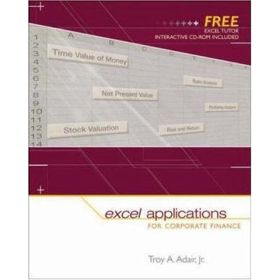 Pre-Owned Excel Applications for Corporate Finance (Paperback) 0072980729 9780072980721